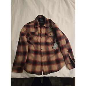 NWT‎ Matix Medium Brown/Black&Tan Sherpa Lined Shirt Jacket